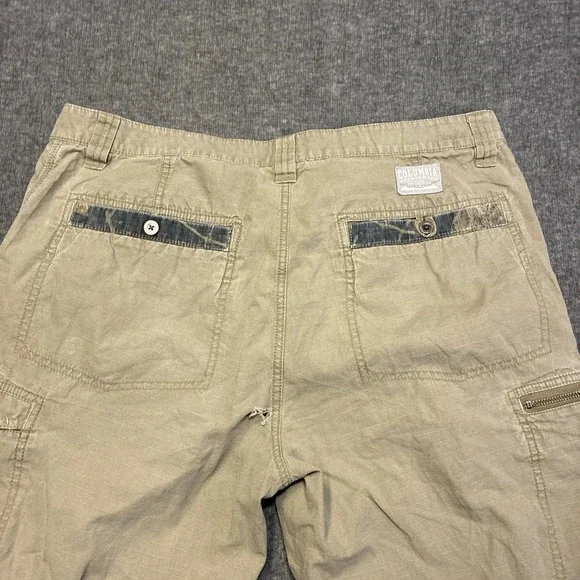 Columbia Pants Mens 36x30 Khaki Nylon Stretch Hiking Ripstop Quick Dry Utility - Picture 12 of 13